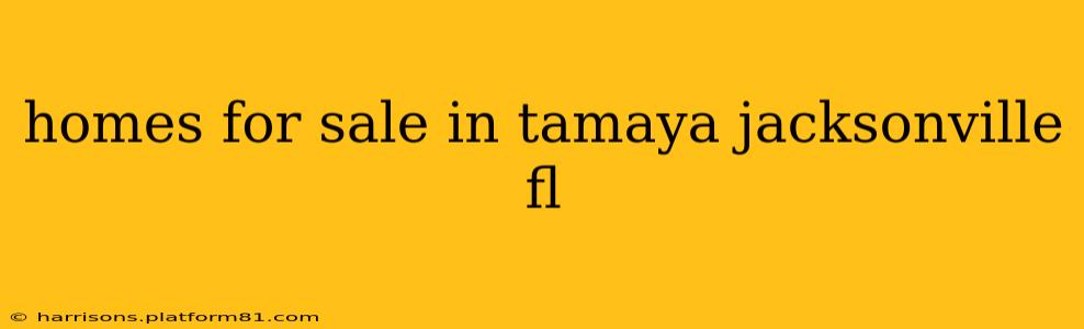 homes for sale in tamaya jacksonville fl