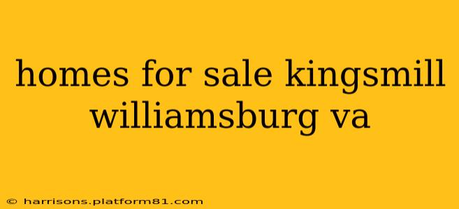 homes for sale kingsmill williamsburg va