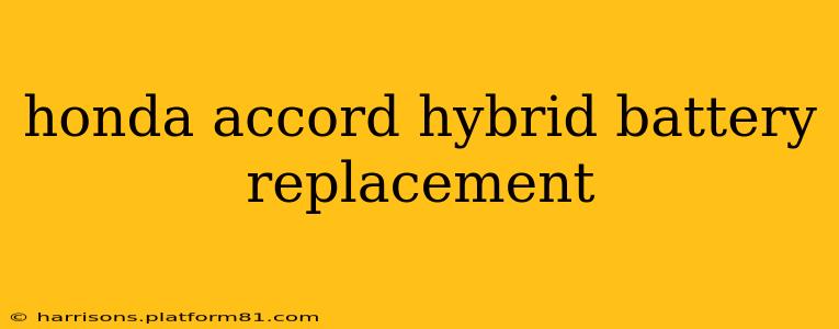 honda accord hybrid battery replacement