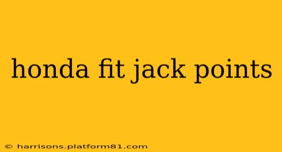 honda fit jack points