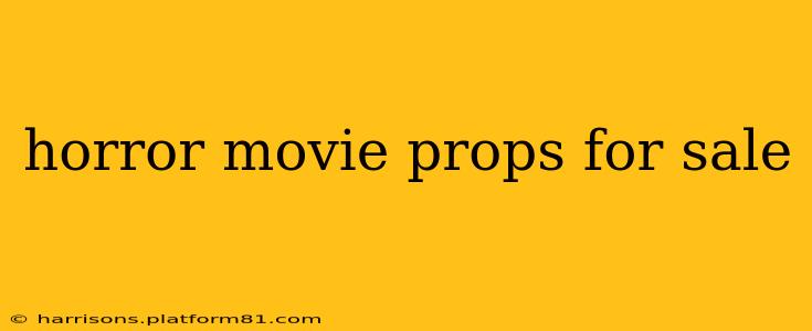 horror movie props for sale