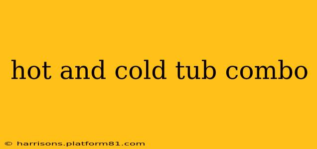 hot and cold tub combo
