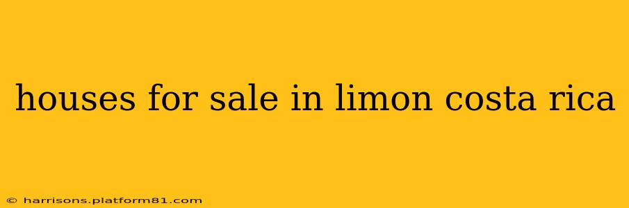 houses for sale in limon costa rica