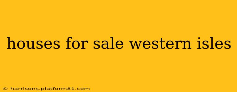 houses for sale western isles