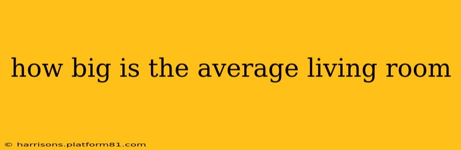 how big is the average living room
