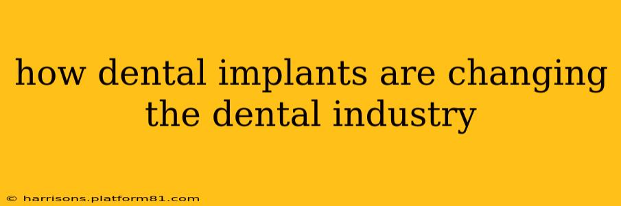 how dental implants are changing the dental industry