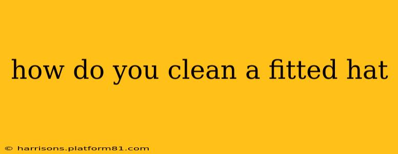 how do you clean a fitted hat