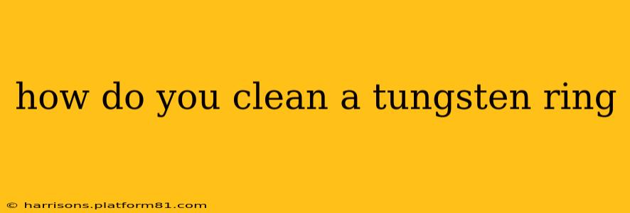 how do you clean a tungsten ring