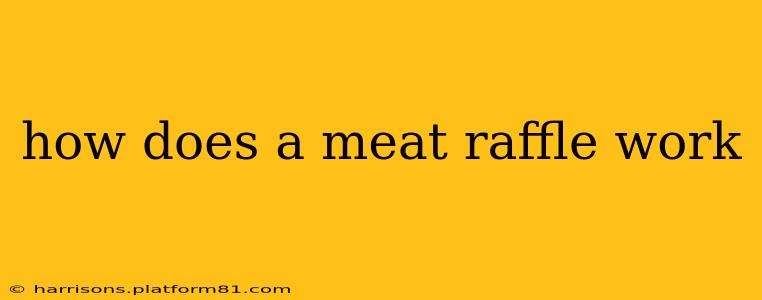 how does a meat raffle work