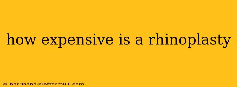how expensive is a rhinoplasty