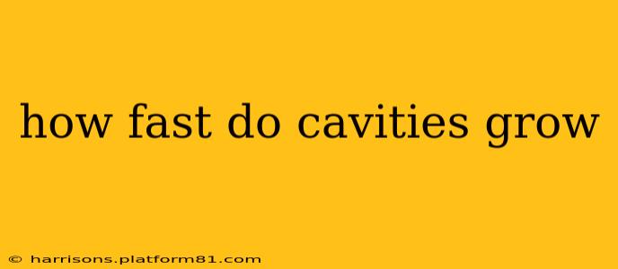 how fast do cavities grow