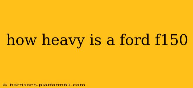 how heavy is a ford f150