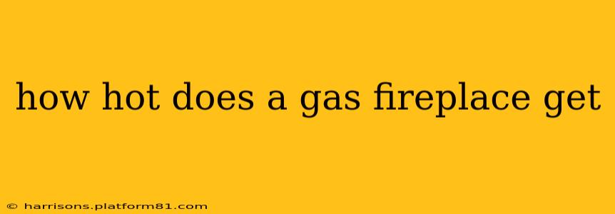 how hot does a gas fireplace get