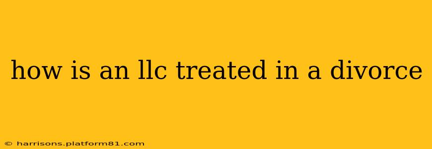 how is an llc treated in a divorce