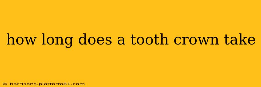 how long does a tooth crown take