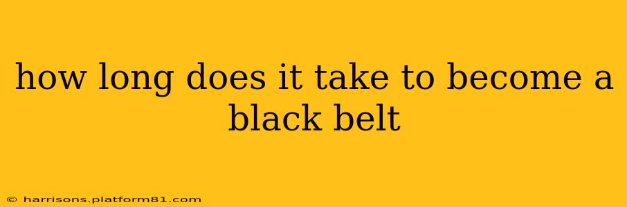 how long does it take to become a black belt