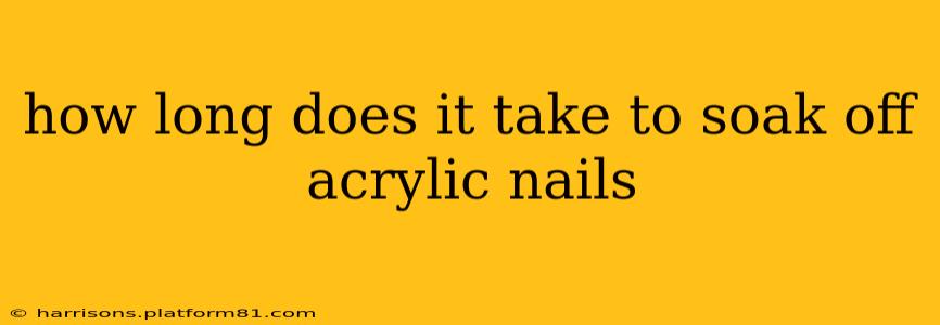 how long does it take to soak off acrylic nails