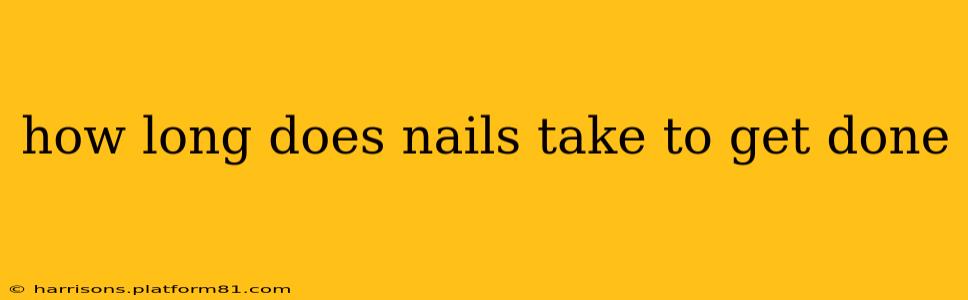 how long does nails take to get done