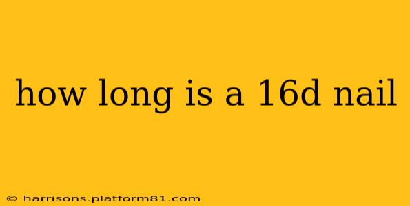 how long is a 16d nail