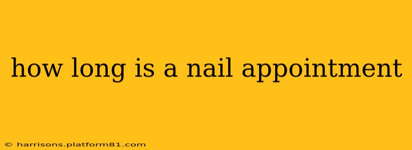 how long is a nail appointment