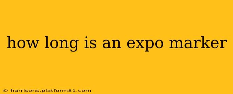 how long is an expo marker
