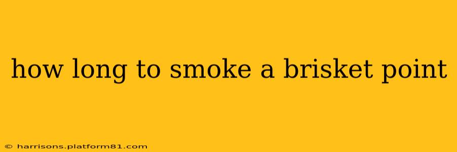 how long to smoke a brisket point