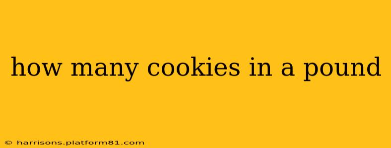 how many cookies in a pound