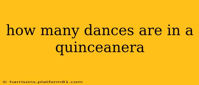 how many dances are in a quinceanera