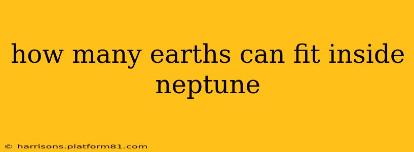 how many earths can fit inside neptune