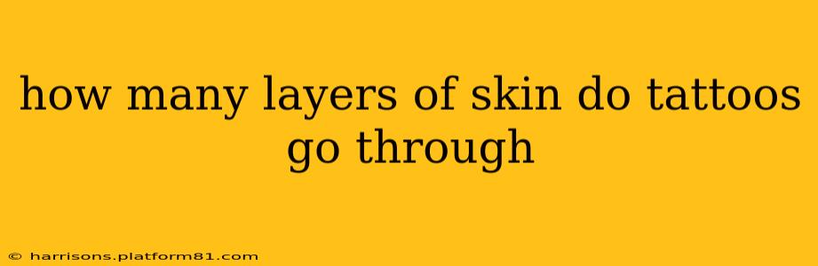 how many layers of skin do tattoos go through