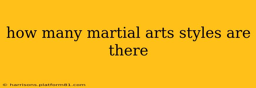 how many martial arts styles are there
