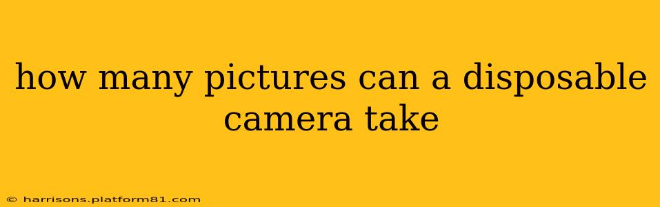 how many pictures can a disposable camera take