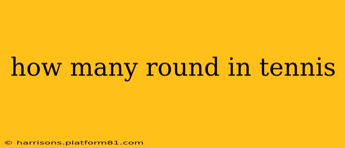 how many round in tennis