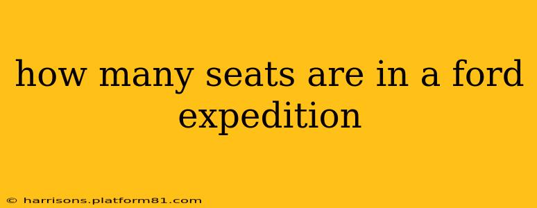 how many seats are in a ford expedition