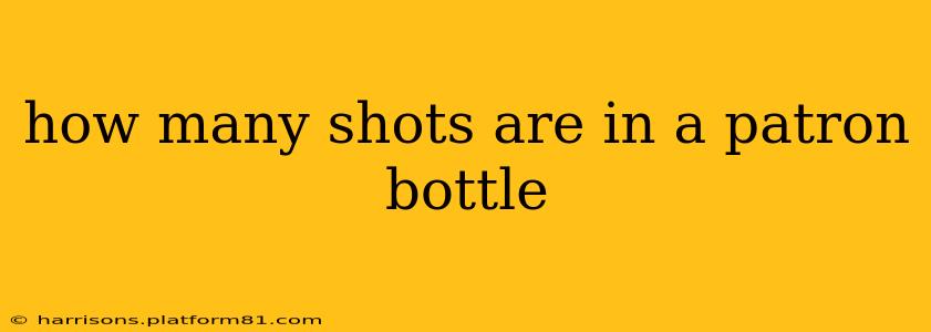 how many shots are in a patron bottle