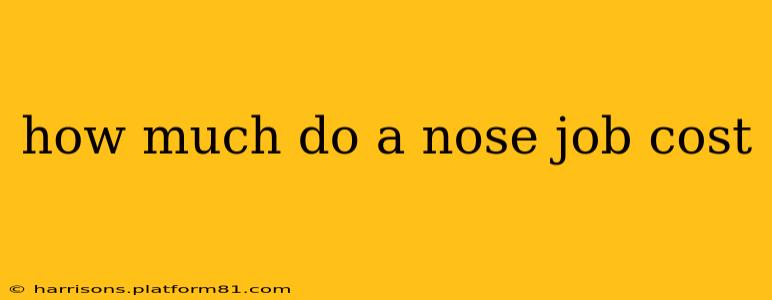 how much do a nose job cost