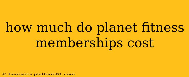 how much do planet fitness memberships cost