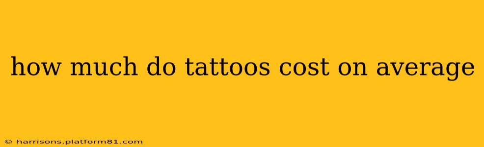 how much do tattoos cost on average