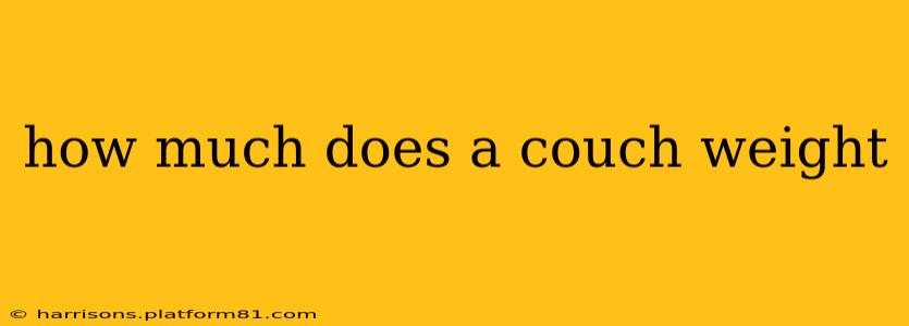 how much does a couch weight