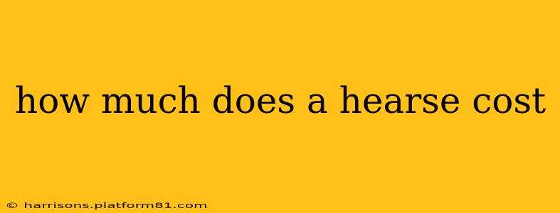 how much does a hearse cost
