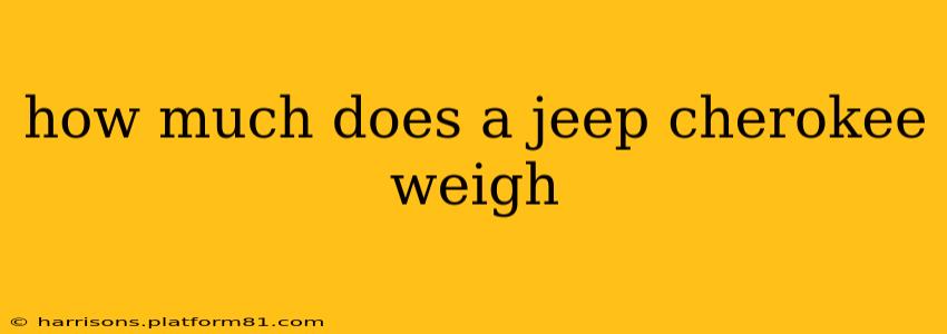 how much does a jeep cherokee weigh