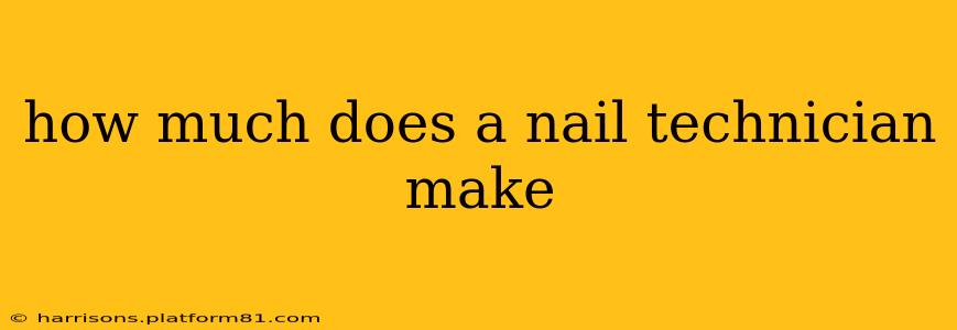 how much does a nail technician make