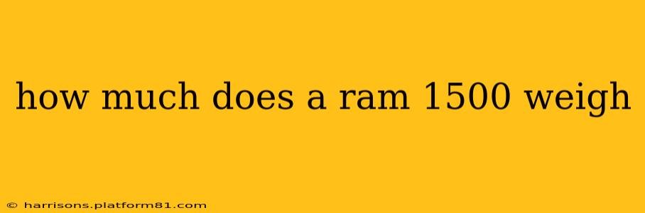how much does a ram 1500 weigh