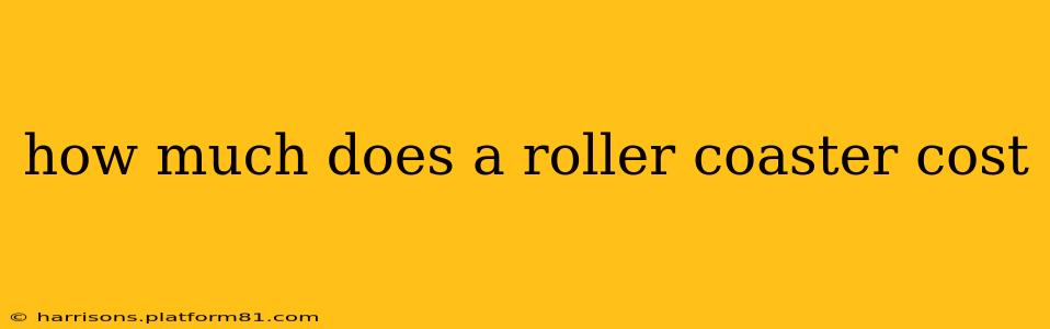 how much does a roller coaster cost