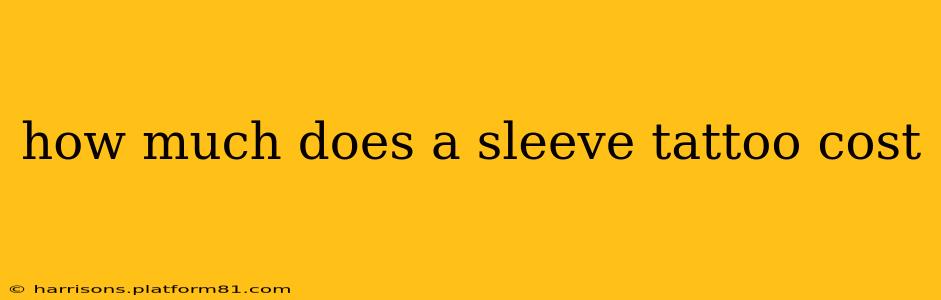 how much does a sleeve tattoo cost