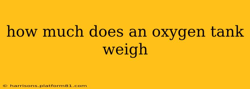 how much does an oxygen tank weigh