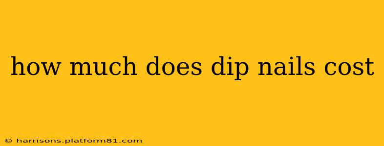 how much does dip nails cost