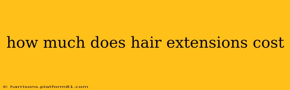 how much does hair extensions cost