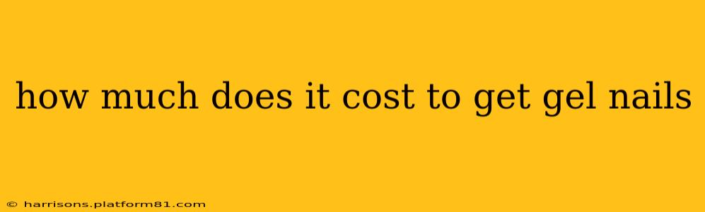 how much does it cost to get gel nails