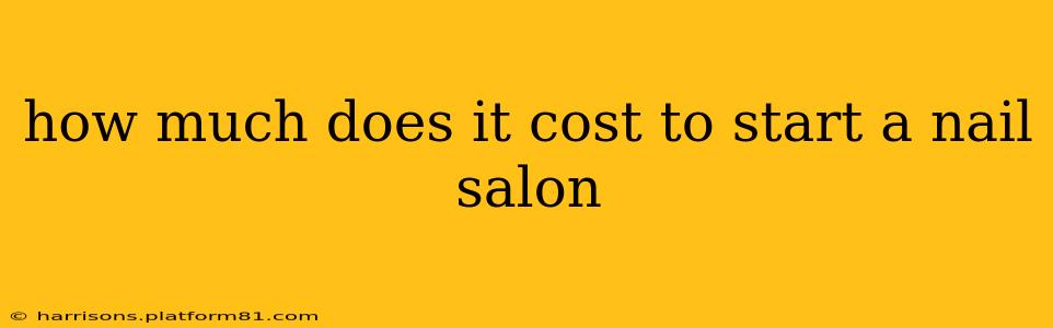 how much does it cost to start a nail salon